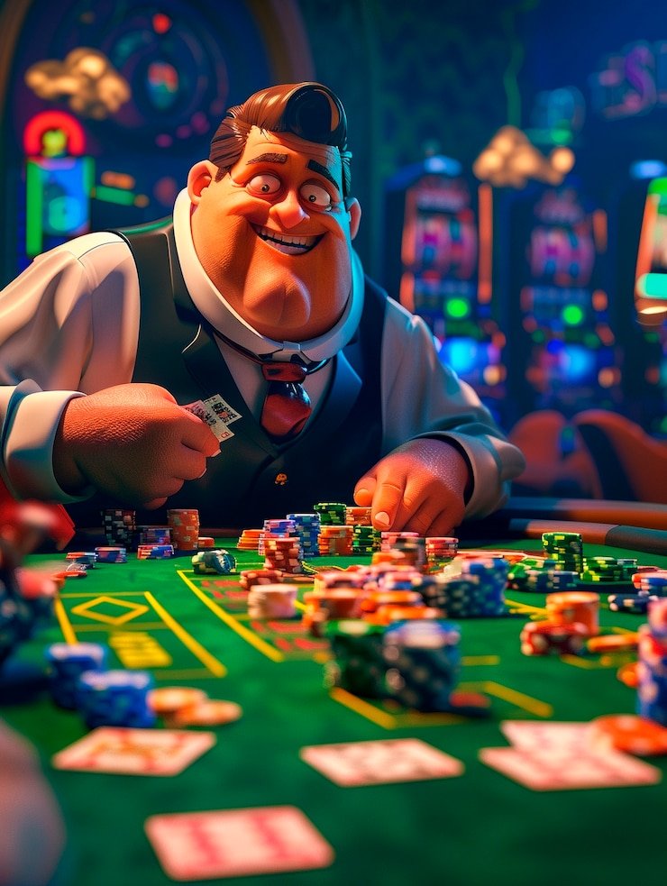 Tampilan meja baccarat langsung dengan dealer profesional di untung888